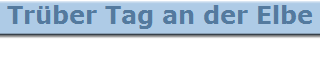 Trber Tag an der Elbe