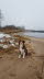 Elbstrand mit Restschnee